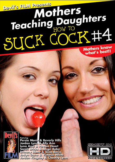 Mother Teaches Daughter To Suck Cock