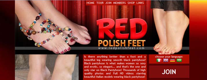 Red Polish Feet
