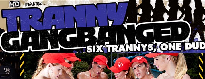 Tranny Gangbanged