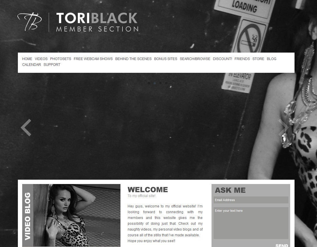 Tori Black Website