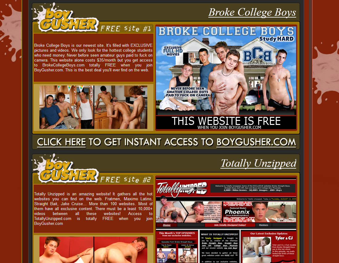 College Porn Boy Gusher - Boy Gusher free videos of www.boygusher.com - Mr Gay