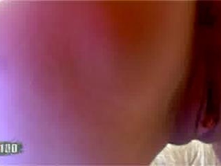 Beautiful MILF blonde Elizabeth Maciel stripping alone on her webcam  