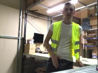 Stroking His Big Cock At Work - Reece Bentley