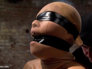 Sexy Japanese girl is tightly bound w/elbows togetherBrutally skull fucked w/cock. Swallow it!