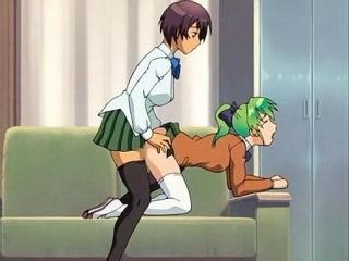 Incredible romance anime video with uncensored futanari, group scenes