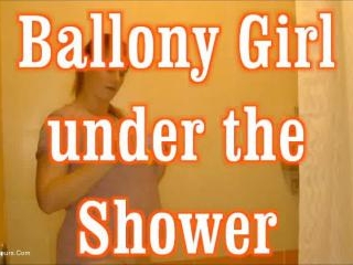 Balloony Girl In The Shower