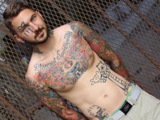tatted hottie with a thick dick