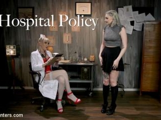 Hospital Policy: Nurse Lena Gives Arielle a Naughty Check Up - Kink
