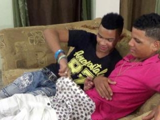 Young Latin cock-suckers and ass bangers at home